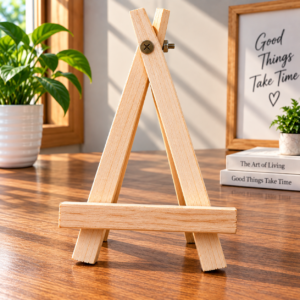 Wooden Photo Frame Easel Stand for 4x4 inch photo frame