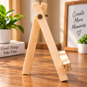 Wooden Photo Frame Easel Stand for 4x4 4x6 and 5x7 inch frames